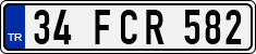 License plate of Turkey, Regular plates