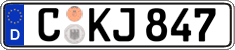 German license plate, Regular plates