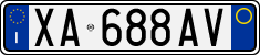 License plate of Italy, Cars (1994 year series)