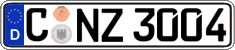 German license plate, Regular plates