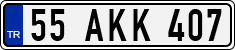 License plate of Turkey, Regular plates