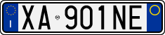 License plate of Italy, Cars (1994 year series)