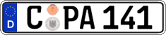 German license plate, Regular plates
