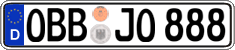 German license plate, Regular plates