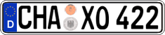 German license plate, Regular plates