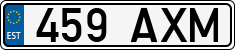 License plate of Estonia, Regular car plates