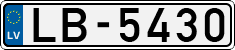 License plate of Latvia, Regular car plates