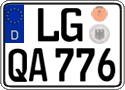 German license plate, Regular plates