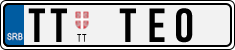 License plate of Serbia, Vanity Plates