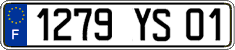 French license plate, FNI