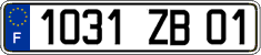 French license plate, FNI