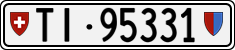 License plate of Switzerland, Cars
