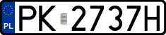 License plates of Poland, Regular car plates