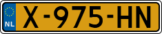 License plate of the Netherlands, Cars
