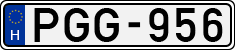 license plates of Hungary, Cars (1990)