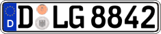 German license plate, Regular plates
