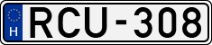 license plates of Hungary, Cars (1990)