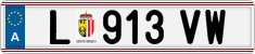License plate of Austria, Regular plates