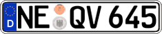 German license plate, Regular plates