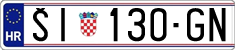 License plate of Croatia, Regular plates