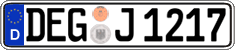 German license plate, Regular plates