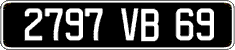 French license plate, FNI