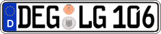 German license plate, Regular plates