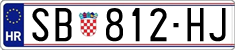 License plate of Croatia, Regular plates