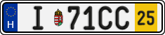 license plates of Hungary, Temporary (2022)