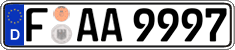German license plate, Regular plates
