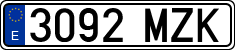License plates of Spain, Ordinary (2000)