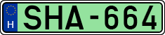 license plates of Hungary, Electric vehicles (1990)