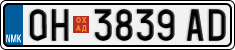 License plate of North Macedonia, Regular plates (2012)