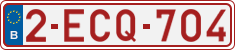 License plate of Belgium, Regular plates (2010)