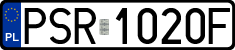 License plates of Poland, Regular car plates