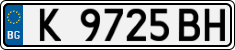 License plate of Bulgaria, Cars
