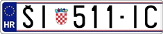 License plate of Croatia, Regular plates