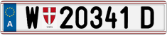 License plate of Austria, Regular plates