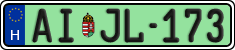 license plates of Hungary, Regular plates (2022)