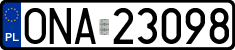 License plates of Poland, Regular car plates