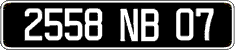 French license plate, FNI