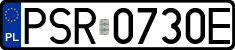 License plates of Poland, Regular car plates