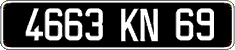 French license plate, FNI
