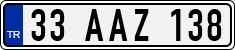 License plate of Turkey, Regular plates