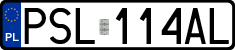 License plates of Poland, Regular car plates