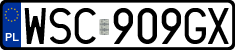 License plates of Poland, Regular car plates