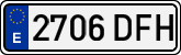 License plates of Spain, Ordinary (2000)