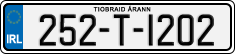 License plate of Ireland, Regular plates