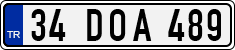License plate of Turkey, Regular plates