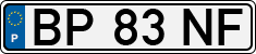 License plate of Portugal, Regular plates